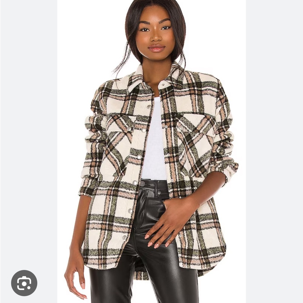 NWOT BLANKNYC Plaid Flannel Jacket Shacket in Outsider